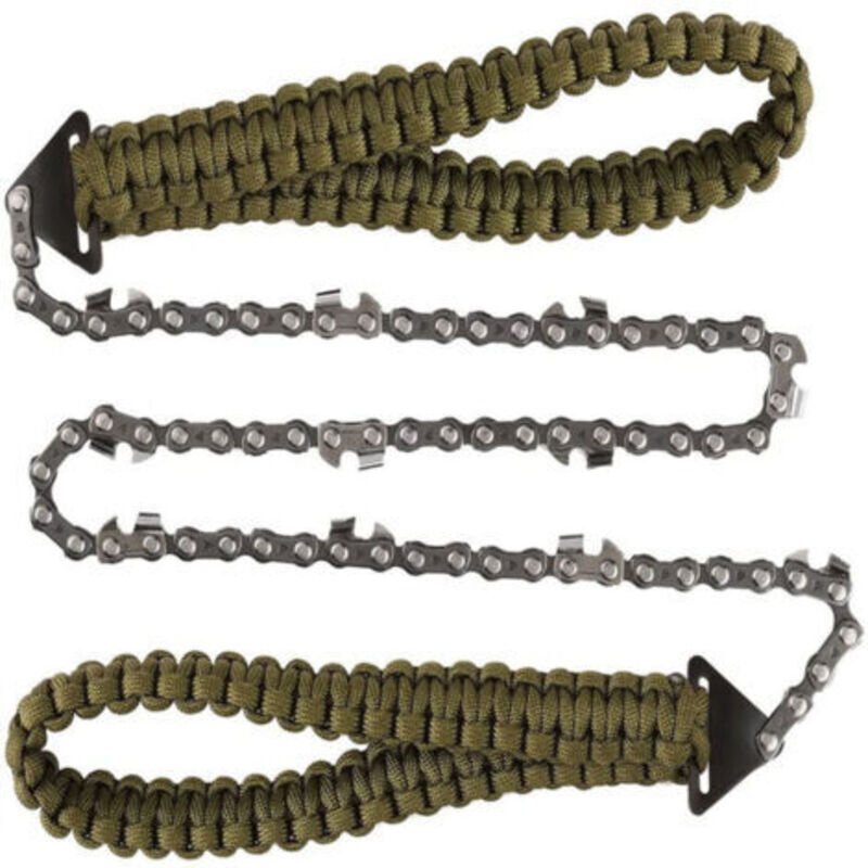 Faltbare Kettensäge – Tasche Mit Paracord-griff, Faltbare Handkettensäge, Notfall-survival-ausrüstung Für Outdoor, Camping, Wandern, Jagen Von Debuns