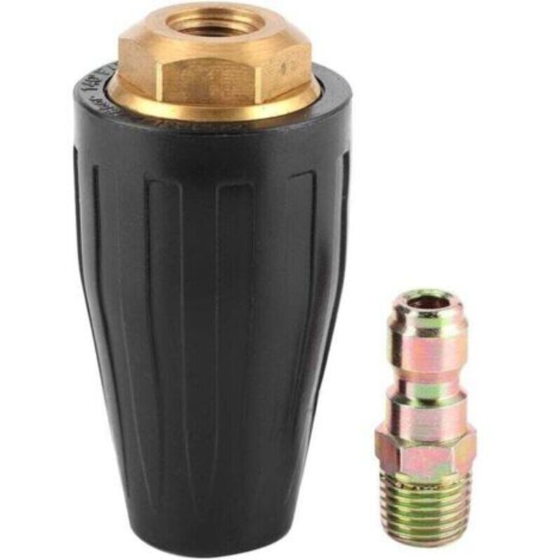 Drehdüse Buse Turbo, Buse Turbo 3600psi Aus Gummi 1/4 Zoll Drehdüse Aus Massivem Messing Und Edelstahl, Leistungsstarkes Und Effizientes Reinigungswerkzeug (öffnung 4.0)