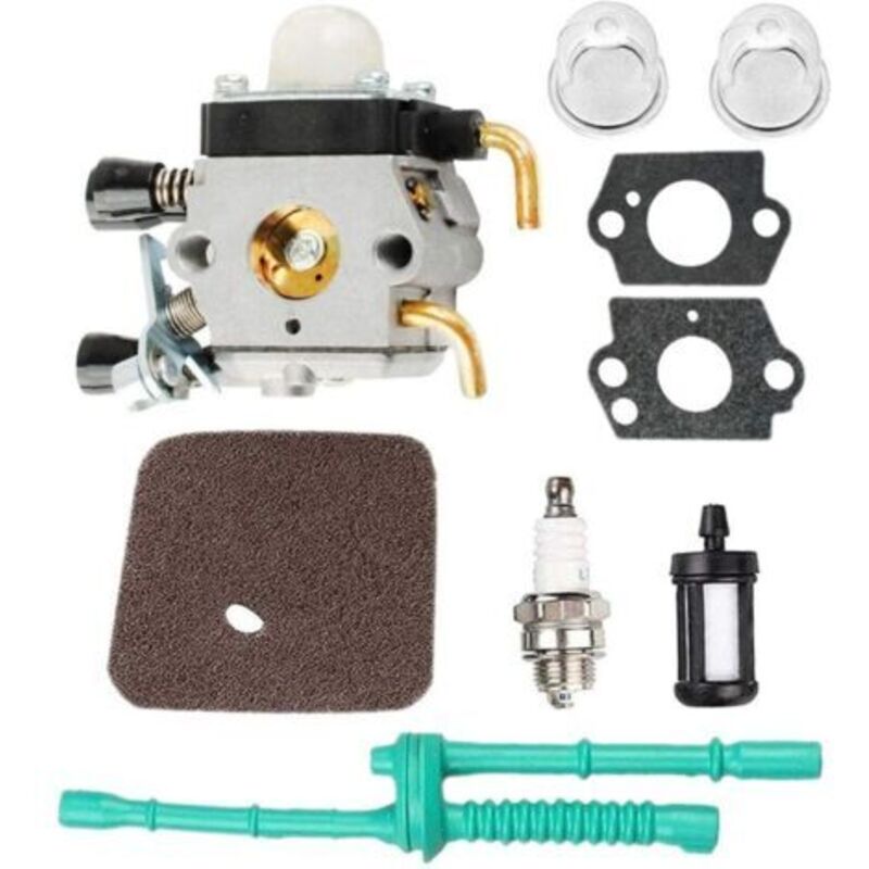 Vergaser Mit Luftfilter Und Kraftstoffschlauch Für Fs55 Fs38 Fs45 Fs46 Fs55c Fc55 Fs74 Fs75 Fs76 Fs80 Km85 Freischneider