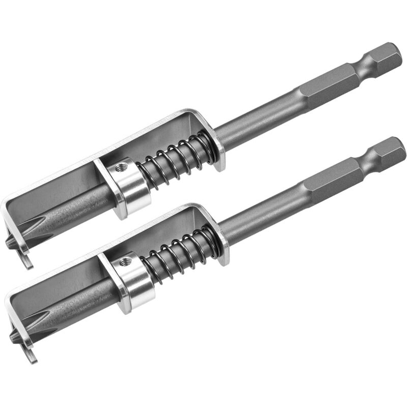 2er-set Federnde Bit-halter, Anti-drop-schraubendreher-bits, Einhändig Bedienbare Bit-halter Für Elektriker, Mechaniker Und Heimwerker, Universelles Werkzeug Zum Halten Von Schrauben.