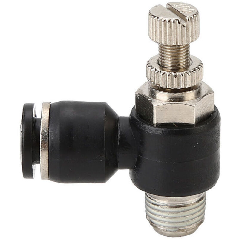 2 Stück Pneumatik-anschlüsse, Luftstromregler, Mit Steckanschluss Und Außengewinde Schnellkupplungsventil-stecker, Für Pneumatische Werkzeuge (8mm, M5)