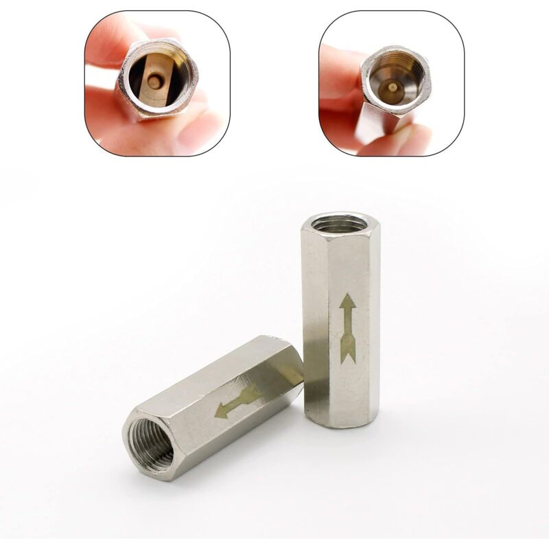 2 Stück Rückschlagventil 1/8" Hex-rückschlagventil Luft, Einweg-rückschlagventil, Für Druckbehälter Von Kesseln