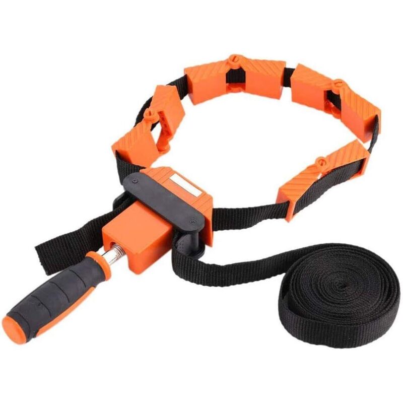 Rahmenpresse, Spannsystem Für Nylon-umreifungsbänder, Verstellbare 4-backen-klemme, Polygonale Eckklemme Für Die Holzbearbeitung.