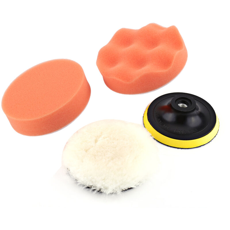 5pcs 4" Polierwerkzeug-set Für Autopolierer-pads Mit M10 Bohrmaschinenadapter