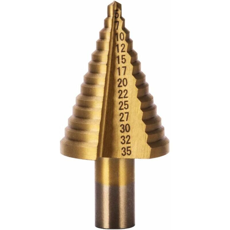 Hss Stufenbohrer Aus Metall 5-35 Mm Titan Professionell Konusbohrer Stufenbohrer Mit Box Für Holz Kunststoff Metall