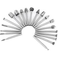 Bohrerset 6/10/20 Stück, Hss-holzbohrer, Schnitzbohrer, Schleiffräser-set, Holzbearbeitungszubehör (silber-20 Stück)