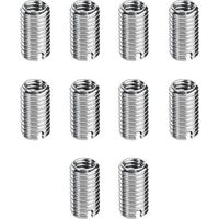10 Stück Gewindeeinsätze M8/m10, Selbstschneidende Gewindeeinsätze, Schraubmuttern M8 X 1,25 Mm Innengewinde, M10 X 1,5 Mm Außengewinde, 12 Mm Lang, Reparaturset Für Gewinde Zur Wartung Von Geräten