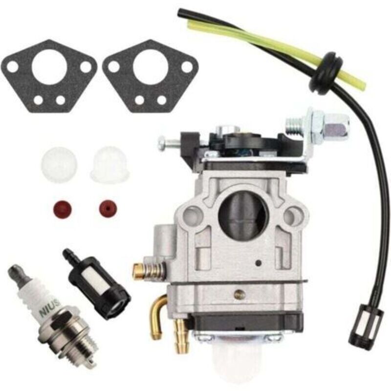 Vergaser Für Rasentrimmer 52cc 49cc 43cc Vergaser-kit Mit Dichtung, Schlauch, Zündkerze Und Kraftstofffilter.