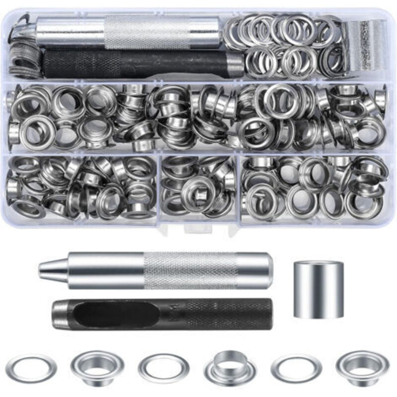 Nietenset 10 Mm – 100 Stück – Für Bastelarbeiten An Planen, Leder, Stoffen, Vorhängen, Taschen Und Bezügen