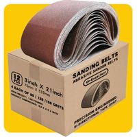 Schleifband 915x100 Mm Schleifmaschinenband - Gemischtes Set Aus Schleifbändern Für Bandschleifer, Ideal Für Holz (12 Stück)