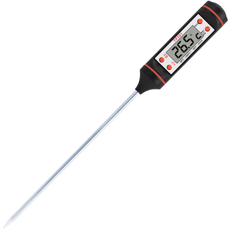 Küchen- Und Grillthermometer – Rot Und Schwarz –