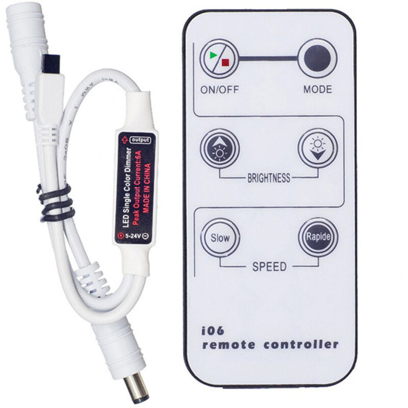 Infrarot-fernbedienung Mit 6 Tasten, Mini-wireless-controller 5v/12v/24v 6a Für Einfarbige Smd-led-streifen.