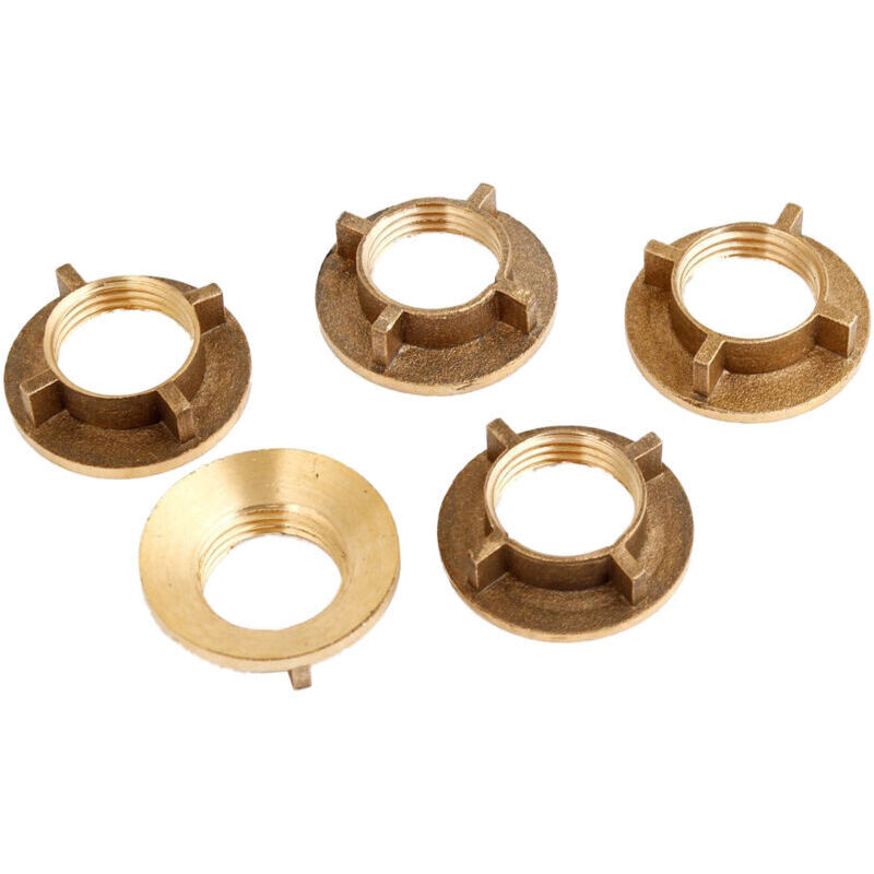 Satz Von 5 Messinggewindeten Wasserhahnmuttern 1/2" Pt Für Haushalts-wasserhähne