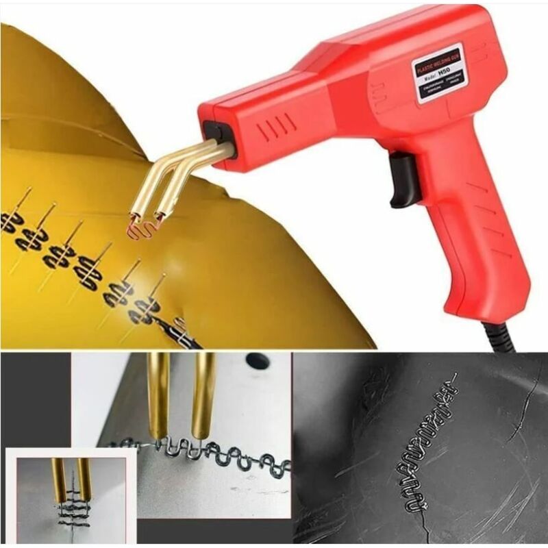 Kunststoff-schweißgerät, Reparatur-schweißpistole, 200 Stück Heftklammern, 50w Heißes Kit Zur Reparatur Von Autostoßstangen