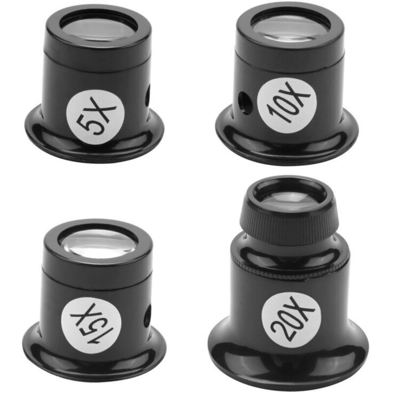 Loupe Lupen Vergrößerung 5x 10x 15x 20x Bequeme Fassung Für Uhrenreparatur