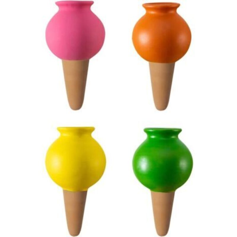 4er-set Selbstbewässerungsspitzen Aus Terrakotta, Pflanzen-bewässerungsstäbe, Dekorative 430-ml-selbstbewässerungsstäbe, Automatische Tropfsysteme Für Zimmerpflanzen In Töpfen (2)
