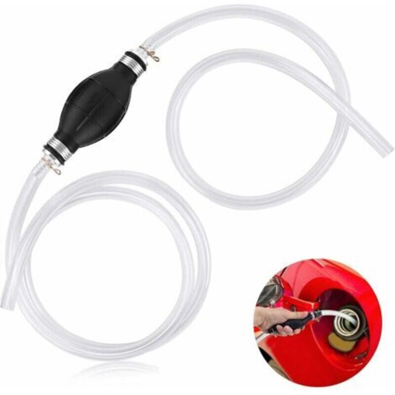 Manuelle Benzinhandpumpe Für Transferpumpen, Handbetriebene Kraftstoffpumpe Mit 2 M Langem Tragbaren Siphonschlauch, Tragbare Kraftstoffversorgungspumpe, Notfall-kraftstoffpumpe