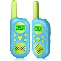 Kinder Walkie Talkies, Walkie Talkies Mit Akku Und 22 Kanälen, Taschenlampe, Kommunikationsreichweite 3 Km, Toki Walki Ab 3 Jahren Für Jungen Und Mädchen, Weihnachtsgeschenk Für Kinder, Camping