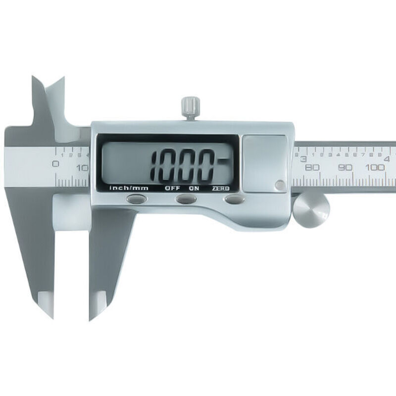 Elektronischer Digitaler Messschieber Aus Edelstahl, 150 Mm, Messwerkzeuge Mit Extra Großem Lcd-bildschirm, Zoll/metrisch-umrechnung