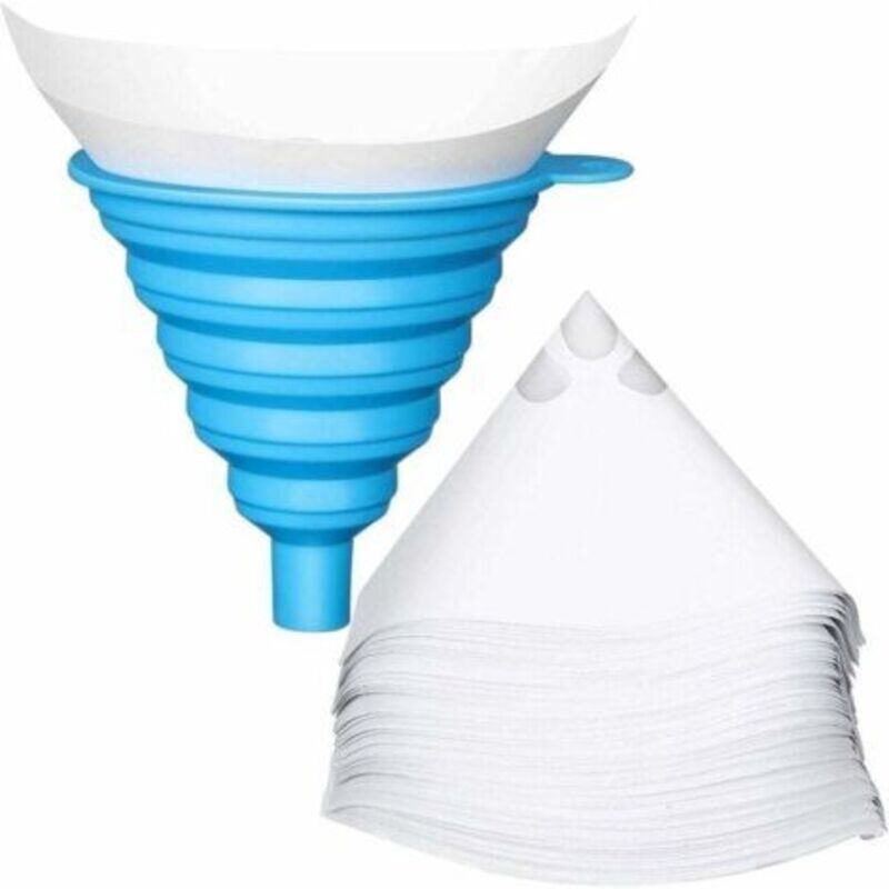 200 Stück Konische Nylon-farbfilter Für Autolackierung Mit Silikon-trichterfilter Zum Filtern Von Autolacken Und Industriellen Beschichtungen