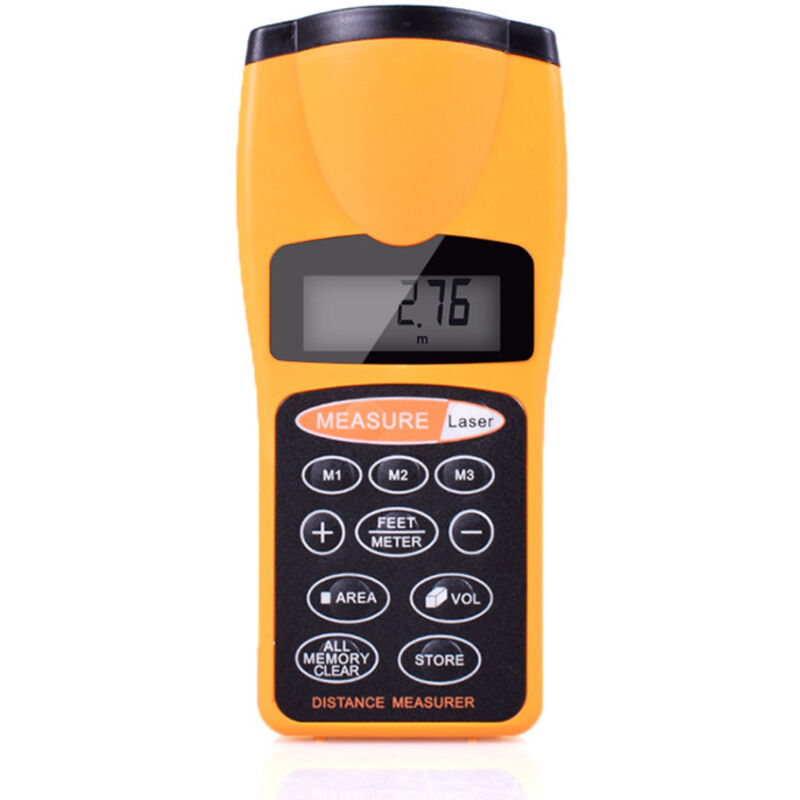 Multifunktionaler Ultraschall-entfernungsmesser Mit Lcd-display Und Laserpointer Für Den Hausgebrauch