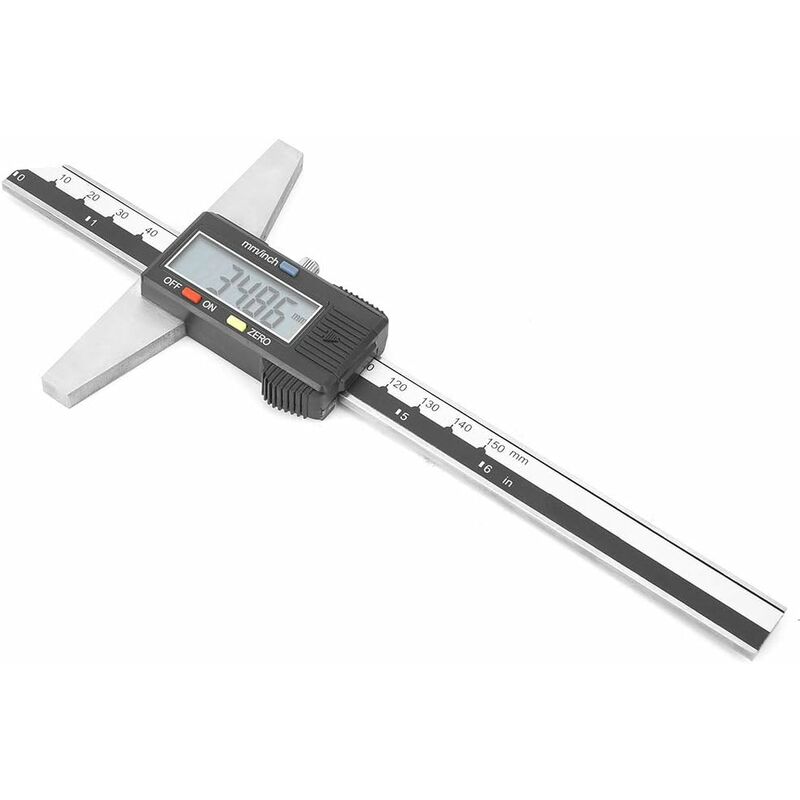 0-150 Mm Digitaler Tiefenmesser, Hochpräziser Digitaler Messschieber Aus Edelstahl Mit 0,01 Mm Genauigkeit Und Mm/zoll-messsystem