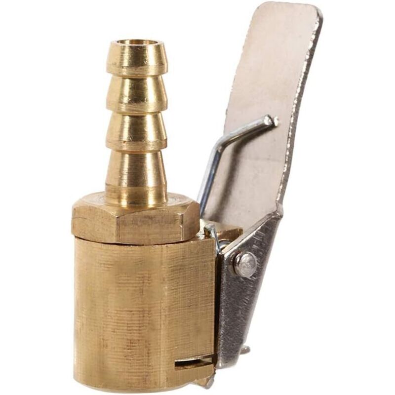 Luftventilanschluss Für Autoreifen, Messingadapter 6 Mm/8 Mm Mit Clip-klemme (6 Mm - Gold)