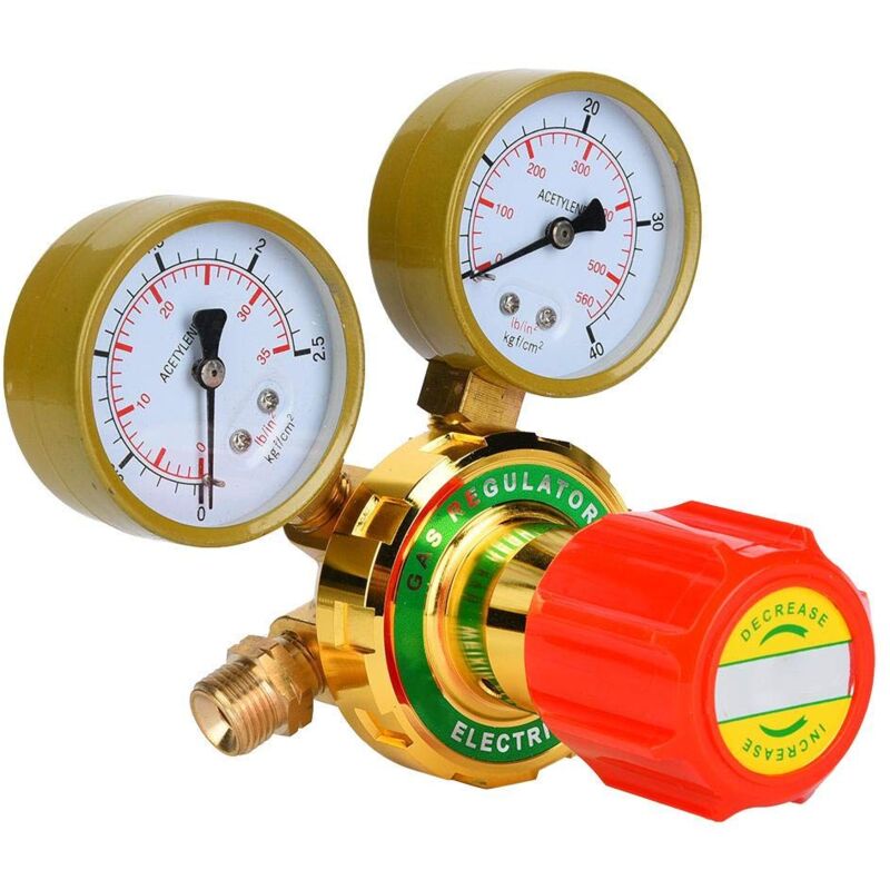Acetylen-druckminderer, Schweißgas-druckregler, Acetylen-manometer Für Gasschneidbrenner, Schneidkit G5/8 Cga580 (acetylen-ausgang 5/8)
