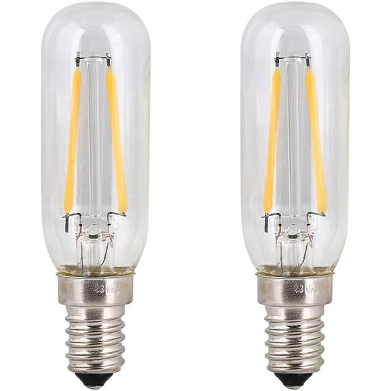 2er-pack Led-lampen 4w Ses Für Dunstabzugshaube E14 Kaltweiß 6000k T25 Röhren-glühfadenlampen 40w Ersatz Für Glühlampen Kleine Edison-schraube Nicht Dimmbar Für Dunstabzugshaube