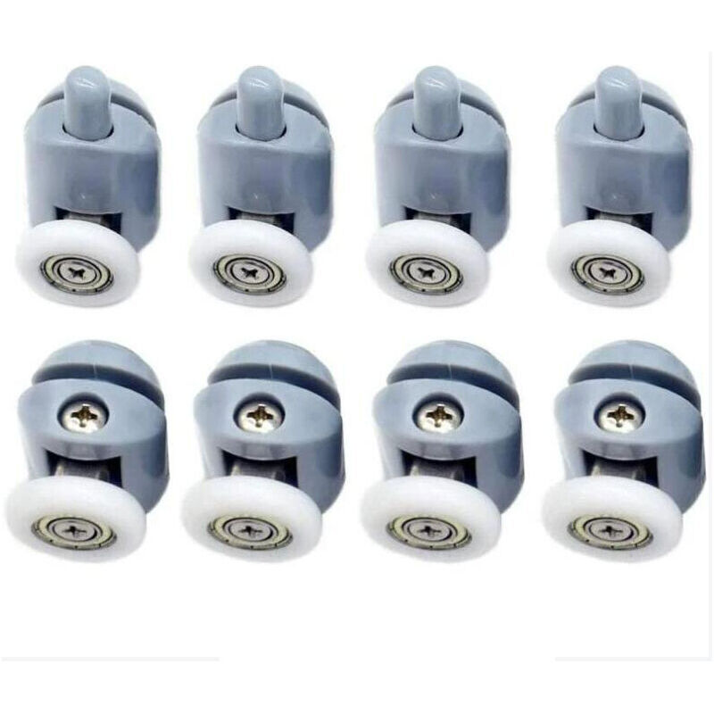 8er Set Duschabtrennungsrollen, 25 Mm Laufrollen Für Schiebetüren Der Duschkabine, Ersatzrollen Für Badezimmer-duschtüren