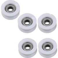 Satz Von 5 Nylon-riemenscheiben Mit Kugellager, Runde Nut 17 Mm Für 3 Mm Seil, Mit Lager 695zz H259
