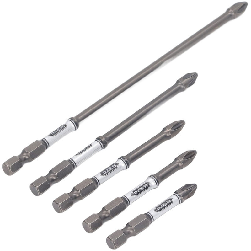 Garosa 5-teiliges S2 Stahl-schraubendreher-bit-set, Rutschfest Und Magnetisch, Schraubendreher-bits Mit Verlängerter Länge Für Schlagbohrer, Elektroschrauber Und Elektrowerkzeuge