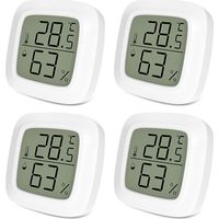 4 Digitale Thermometer Und Hygrometer, Innenthermometer, Mit Eigenschaften: Tischmodell, Tragbar