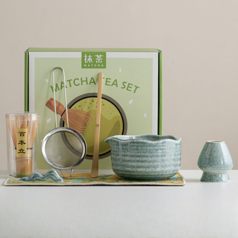 Kreatives Blaues Matcha-set – 7-teilig – Japanische Utensilien