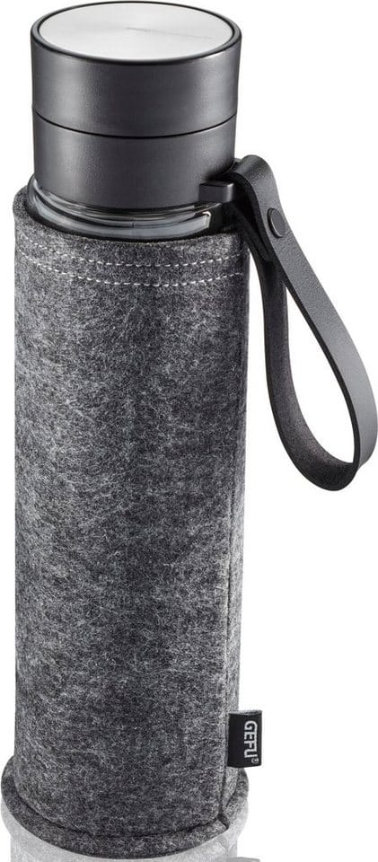 GEFU Trinkflasche COMPANION, Sicherheitsverschluss für 100%-igen Auslaufschutz und Einhandbedienung