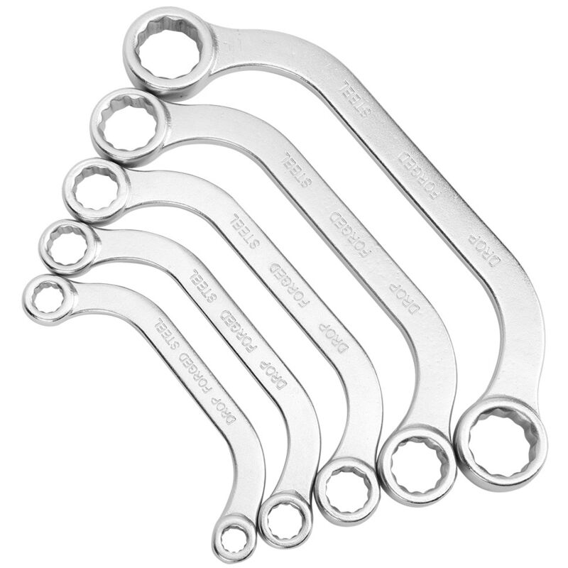 Ftvogue Doppelseitiger Halbmond-schlüsselsatz, Metrischer Schlüsselsatz Aus Chrom-vanadium-stahl 8-22 Mm, Doppelter Umkehrhebel Für Mechanische Wartung Und Reparatur.