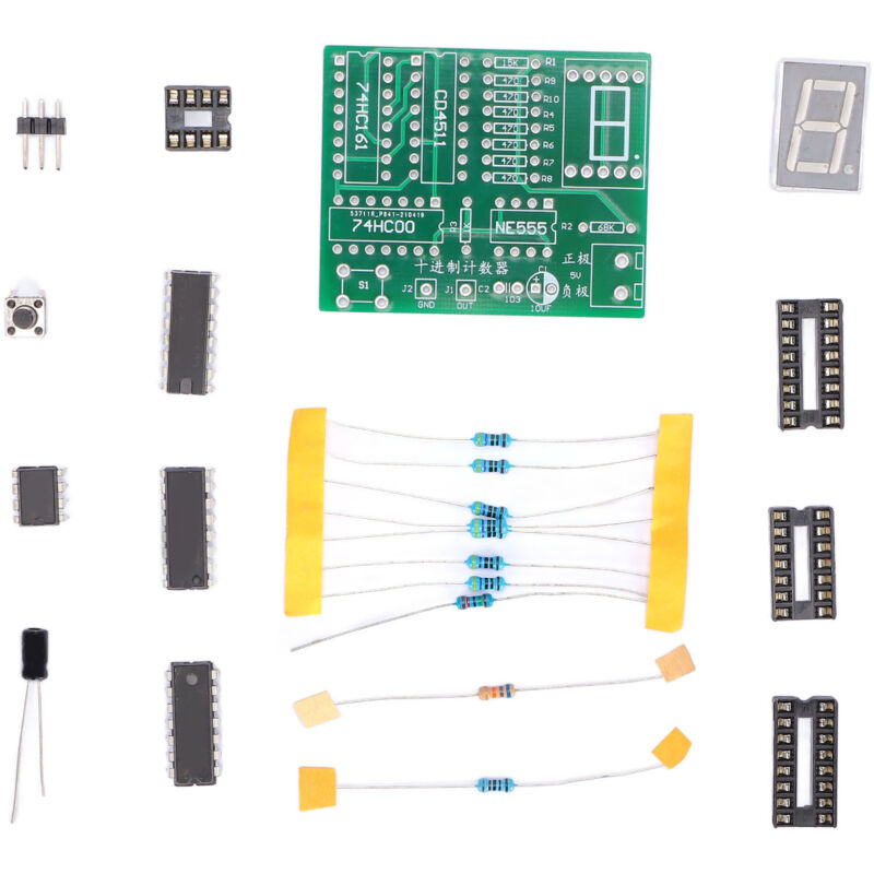 Diy-zähler-kit, Lichtschaltermodul-kit, Dezimalzähler-bausatz, Abs-zählerteile Für Schulungs- Und Projektkombinationen