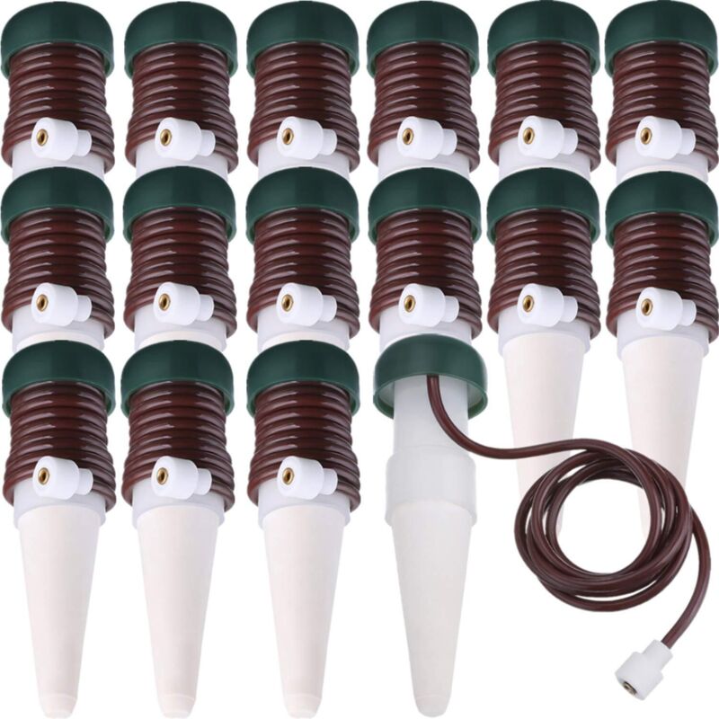 Automatisches Bewässerungssystem Arrosage Stakes, Automatische Tropfbewässerung Für Pflanzen Mit Langsamer Freisetzung Für Innen- Oder Außenpflanzen (16er-pack)