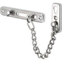 Edelstahl-türsicherheitskette, Türkettenverschluss (gebürstetes Silber, Edelstahl 304)