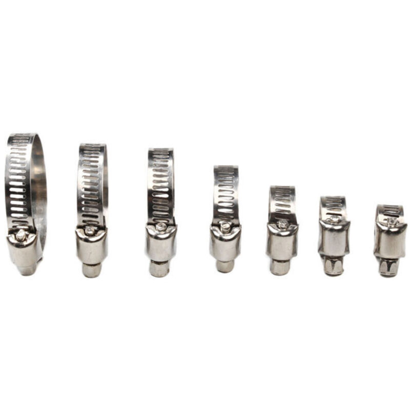 Klemmschelle, Edelstahl-klemmschelle, 60-teiliges Set Aus Edelstahl-klemmschellen, 8-38mm In 7 Verschiedenen Größen, Für Schwimmbäder, Waschmaschinen, Spülmaschinen Und Häusliche Wasserleitungen
