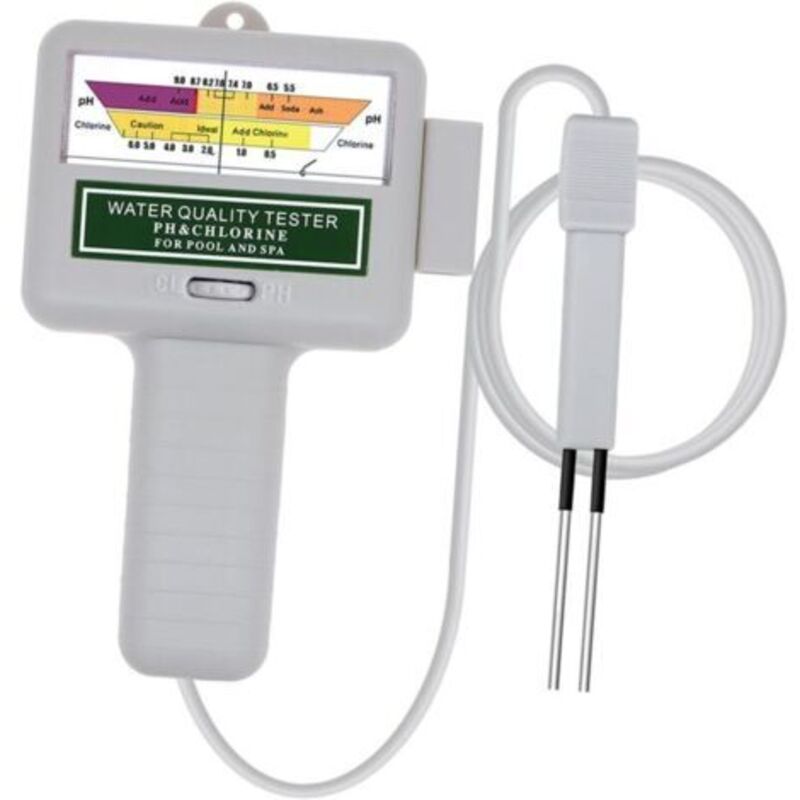 Wassertester, Tragbarer Digitaler Monitor, Wassertester Ph, Analysiert Den Chlor-testkit Für Schwimmbäder (weiß)