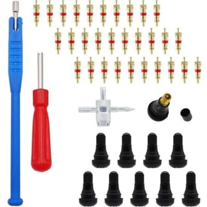 Ventilwerkzeug-set (43-teilig), Ventilkerndemontagewerkzeug-set (30-teilig), Reifenreparaturset Tr412, Für Autos, Lastwagen, Fahrräder Und Motorräder