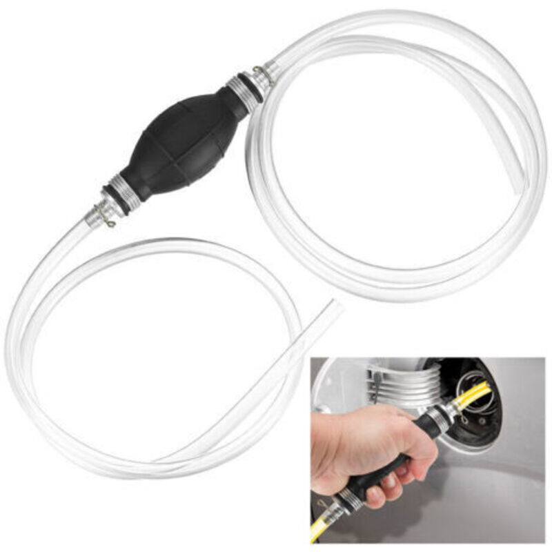 Manuelle Benzinpumpe, Siphonpumpe, Manuelle Diesel-transferpumpe Für Wasser Und Gasöl, Perfekt Für Suvs, Mpvs, Rasenmäher, Aquarien, Mit Insgesamt 2 M Schlauch