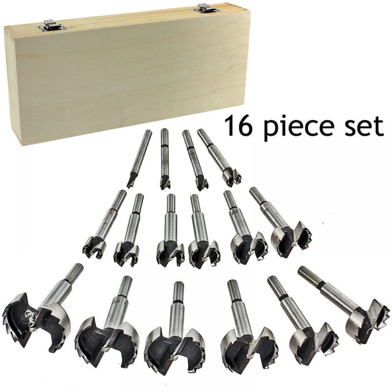 Einbau-holzfräser Mit Zentrierspitze, 15-teiliges Set