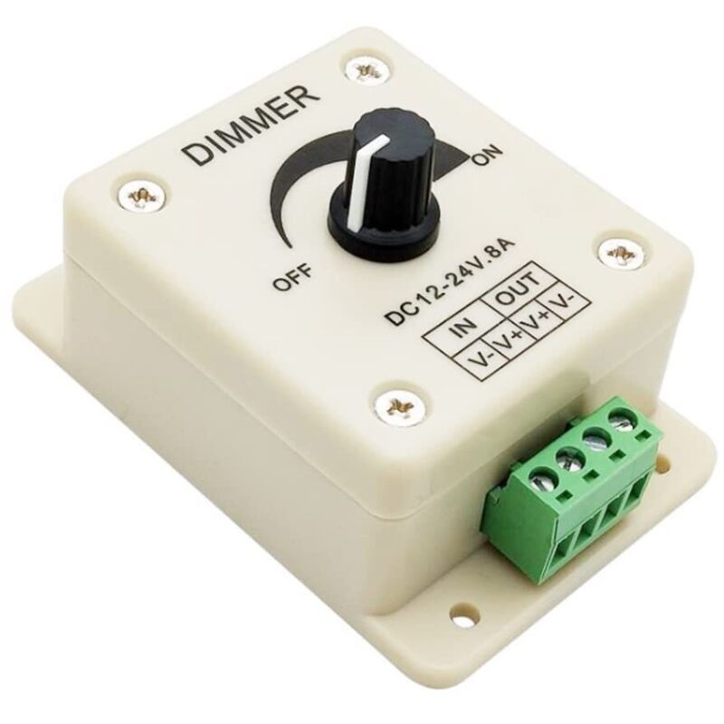 Led-dimmer-schalter, Einstellbarer Dimmer-controller-modul, Helligkeitsregler-schalter, Einfarben-controller, Einstellbarer Dc 12v 24v 8a Dimmer-schalter