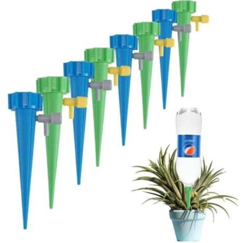 Set Aus 24 Automatischen Pflanzen-bewässerungsstäben, Automatische Bewässerung Für Den Außenbereich, Anschließbar An Ein Gerät Mit Regelbarem Ventil, Für Gartenbewässerungssysteme Im Innen- Und Außenb