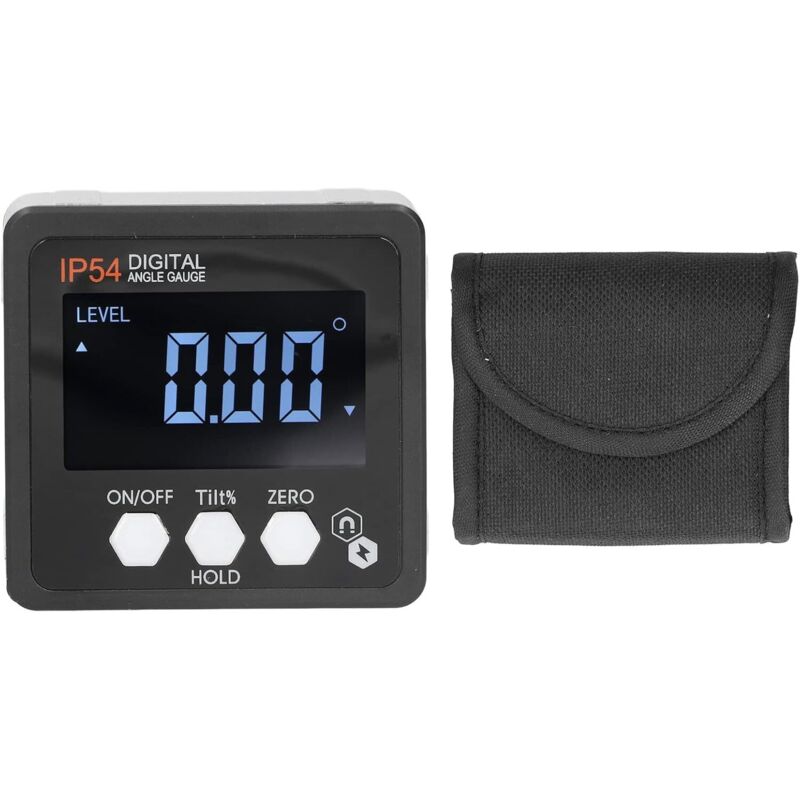 Digitaler Winkelmesser Ip54, Digitale Wasserwaage 4x90°, Goniometer Mit Magnet Und Lcd-display