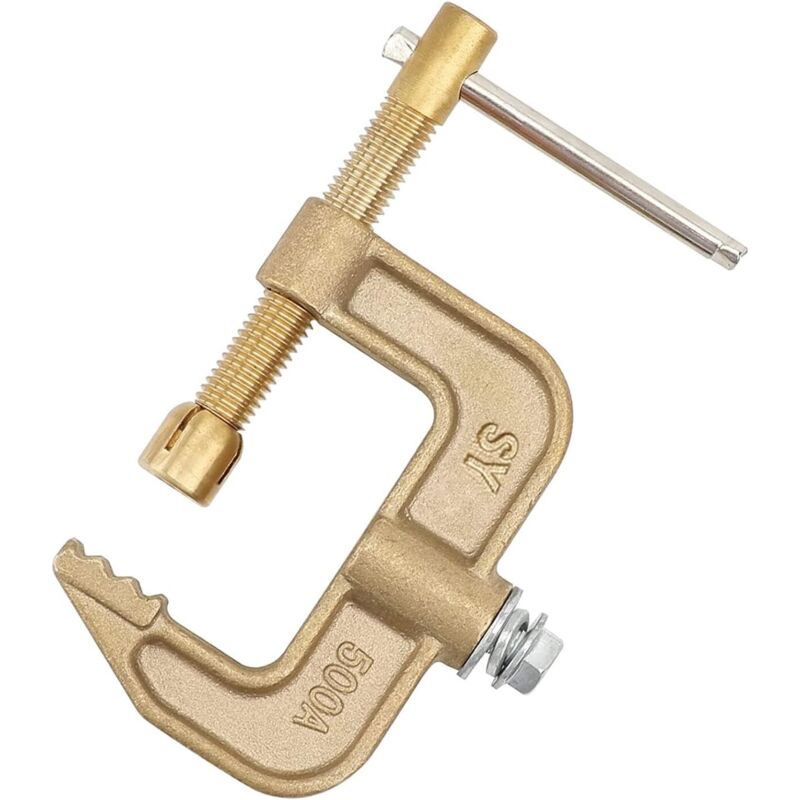 Masseklemme Zum Schweißen, Messing-masseklemme Typ G 500 A, Backenbreite 43 Mm Für Wig-schweißgeräte