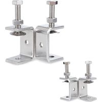 4 Stück Mini-schraubzwingen, 30 Mm Edelstahl-304-halterungsklemme, Schraubzwinge Mit Einstellbereich Von 0–25 Mm, Edelstahlschweißklemme Geeignet Für Schweißarbeiten