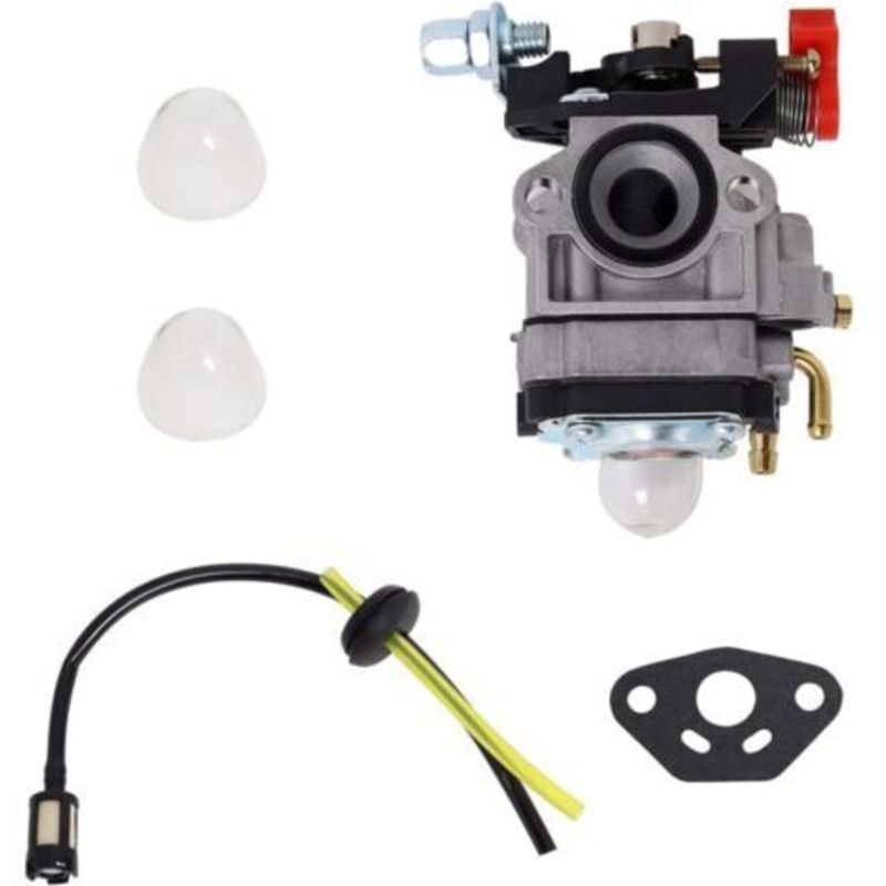 Vergaser Kompatibel Mit Walbro Typ Wyj 26cc-33cc Freischneider Und Rasenmäher Mit Primärpumpendistanzstück, Kraftstoffschlauchset Von Poweka